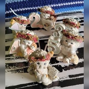 Dreamsicles cherubs (vintage); birthday and get well.
